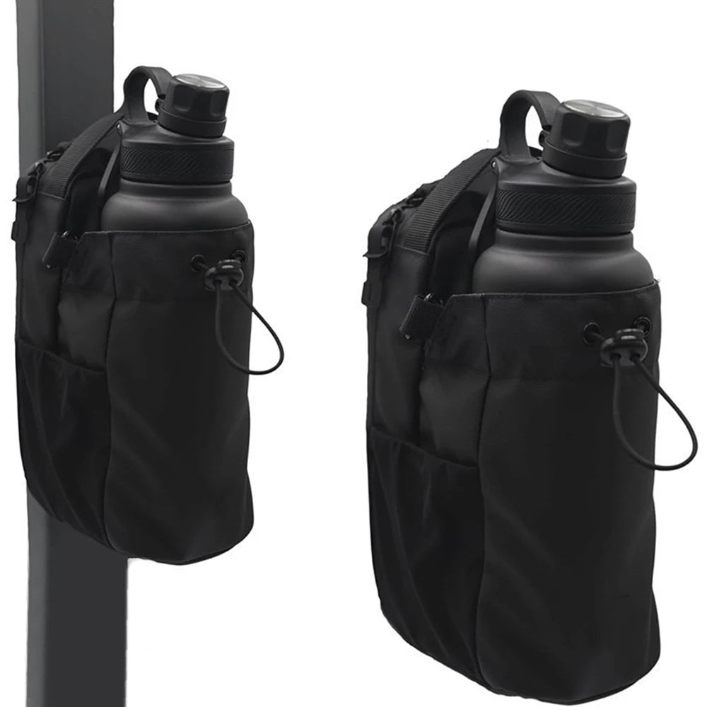 Magnetic Gym Water Bottle Bag Holder Built-In Magnet for Easy Attachment to Metal Surface Portable Water Bottle Bag for Sports